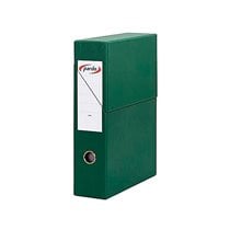 Archivador Con Tapa Pardo Carton Forrado Ollao Lomo Din A4 80 Mm Color Verde 335X250X80 Mm