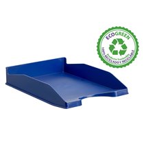 Bandeja Sobremesa Archivo 2000 Ecogreen Plastico 100% Reciclada Apilable Formatos Din A4 Y Folio Color Azul