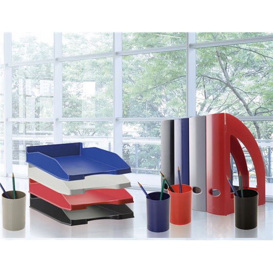 Bandeja Sobremesa Archivo 2000 Ecogreen Plastico 100% Reciclada Apilable Formatos Din A4 Y Folio Color Azul