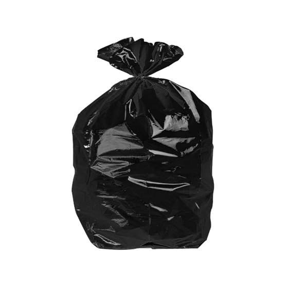 Bolsa Basura Domestica Negra Con Autocierre 55 X 60 Cm Rollo De 15 Unidades
