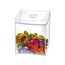Caja Para Caramelos Cep Con Tapa Desmontable Poliestireno Transparente 90X90X115 Mm