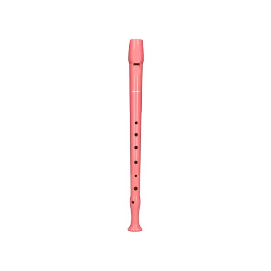 Flauta Hohner 9508 Color Coral Funda Verde Y Transparente