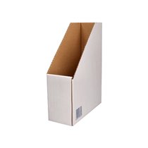 Revistero Liderpapel Ecouse Carton 100% Reciclado Color Blanco 256X100X335 Mm
