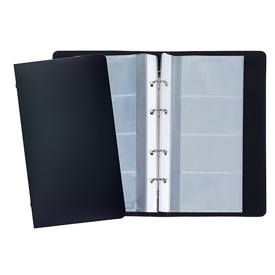 Tarjetero Liderpapel 4 Anillas 15 Fundas De 4 Departamentos 265X145 Mm