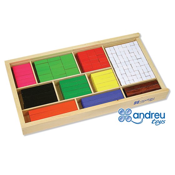 Juego Andreutoys Barras De Fracciones 308 Piezas 32,5X17,5X4 Cm