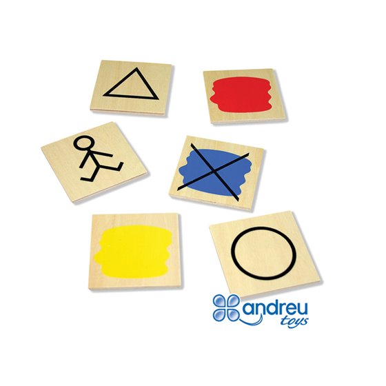 Juego Andreutoys Bloques Logicos Atributos 20 Piezas 27X10X5 Cm