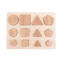 Juego Didactico Andreutoys Formas Geosensoriales Madera 12 Piezas