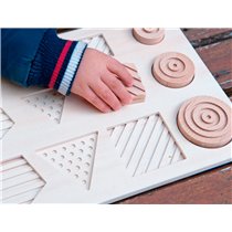 Juego Didactico Andreutoys Formas Geosensoriales Madera 12 Piezas