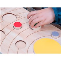 Juego Didactico Andreutoys Sistema Solar Madera