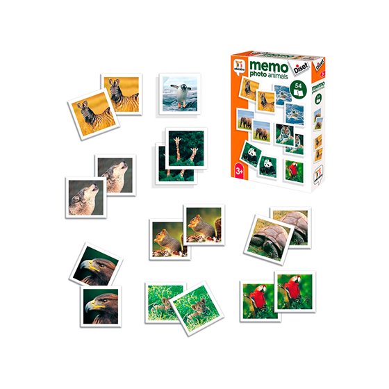Juego Diset Didactico Memo Photo Animals