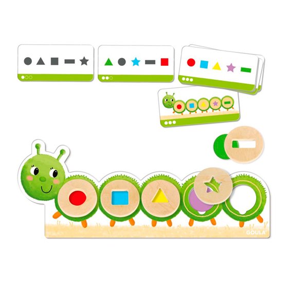 Juego Goula Didactico La Oruga Oli Formas Y Colores