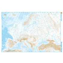 Mapa Mudo B/N Din A4 Europa Fisico