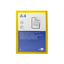 Marco Porta Anuncios Liderpapel Magnetico Din A4 Dorso Adhesivo Removible Color Amarillo