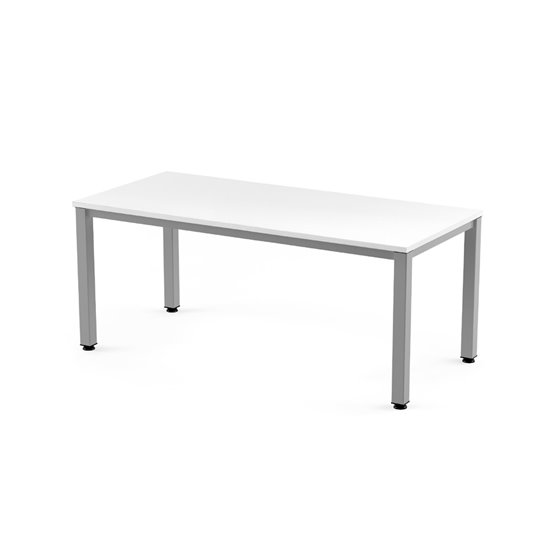 Mesa De Oficina Rocada Executive 2002Ad04 Aluminio/Blanco 160X80 Cm