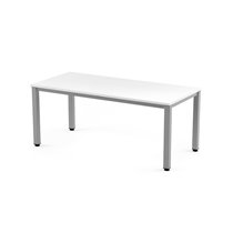 Mesa De Oficina Rocada Executive 2002Ad04 Aluminio/Blanco 160X80 Cm