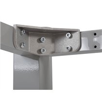 Mesa De Oficina Rocada Executive 2002Ad04 Aluminio/Blanco 160X80 Cm