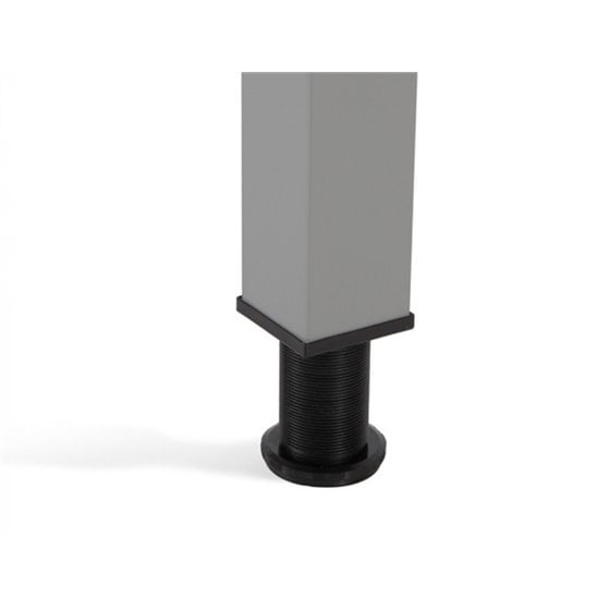 Mesa De Oficina Rocada Executive 2002Ad04 Aluminio/Blanco 160X80 Cm
