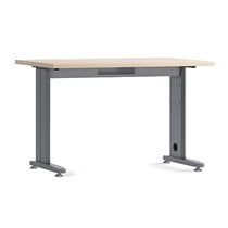 Mesa De Oficina Rocada Metal 2003Ac01 Aluminio /Haya 180X80 Cm