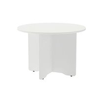 Mesa De Reunion Rocada Meeting 3005Aw04 Estructura Madera Blanco Aluminio En Aspas Tablero Blanco 100 Cm
