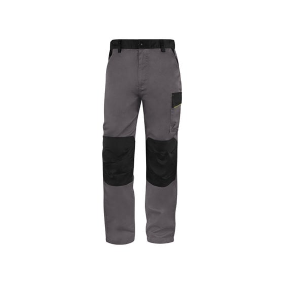 Pantalon De Trabajo Deltaplus Cintura Ajustable 5 Bolsillos Color Gris Verde Talla 3Xl