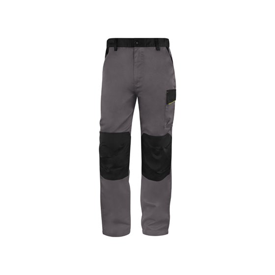 Pantalon De Trabajo Deltaplus Cintura Ajustable 5 Bolsillos Color Gris Verde Talla Xs