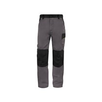 Pantalon De Trabajo Deltaplus Cintura Ajustable 5 Bolsillos Color Gris Verde Talla Xs