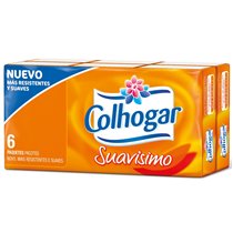 Pañuelos De Papel Colhogar Compacto Blanco 4 Capas Paquete De 8 Pañuelos