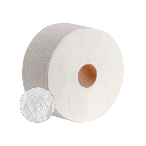 Papel Higienico Dahi Jumbo 2 Capas Celulosa Blanca 140 Mt Mandril 45 Mm Pack De 18 Rollos