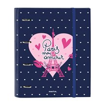 Carpeta 4 Anillas 30Mm Con Recambio Safta "Paris"27 x 32 x 3,5 cm.