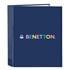 Carpeta Folio 4 Anillas 35Mm Lomo Ancho Benetton "Cool"27 x 33 x 6 cm.