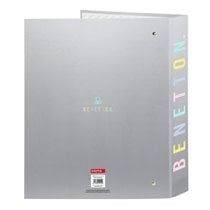 Carpeta Folio 4 Anillas 35Mm Lomo Ancho Benetton "Silver"27 x 33 x 6 cm.