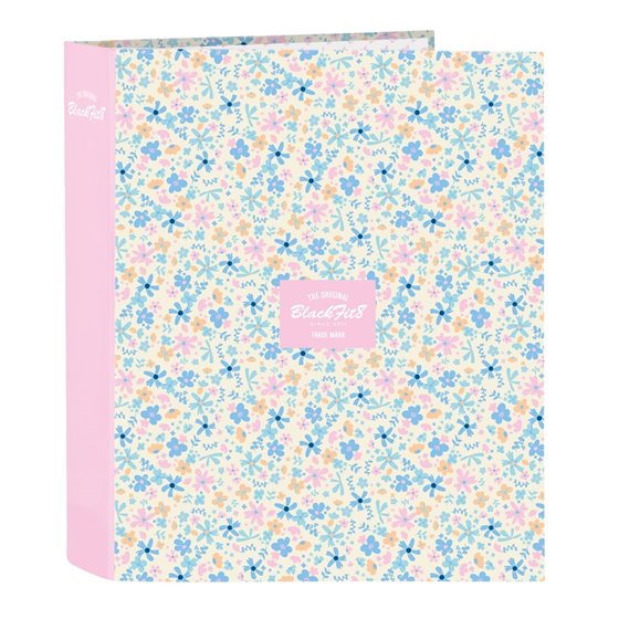 Carpeta Folio 4 Anillas 35Mm Lomo Ancho Blackfit8 "Blossom"27 x 33 x 6 cm.