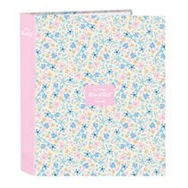 Carpeta Folio 4 Anillas 35Mm Lomo Ancho Blackfit8 "Blossom"27 x 33 x 6 cm.
