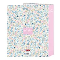 Carpeta Folio 4 Anillas 35Mm Lomo Ancho Blackfit8 "Blossom"27 x 33 x 6 cm.
