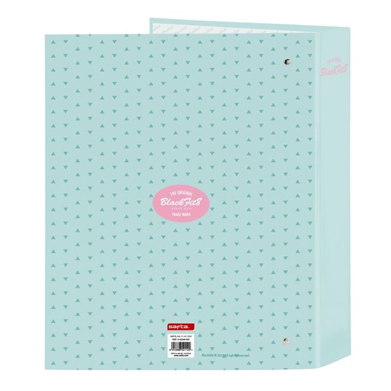 Carpeta Folio 4 Anillas 35Mm Lomo Ancho Blackfit8 "Enjoy"27 x 33 x 6 cm.
