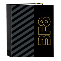 Carpeta Folio 4 Anillas 35Mm Lomo Ancho Blackfit8 "Zone"27 x 33 x 6 cm.