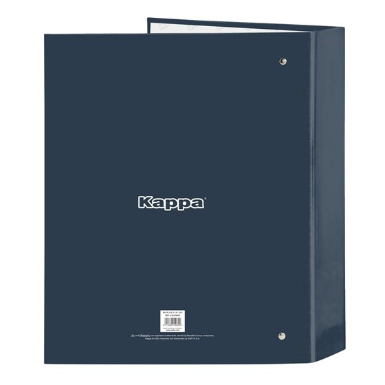 Carpeta Folio 4 Anillas 35Mm Lomo Ancho Kappa "Dark Navy"27 x 33 x 6 cm.
