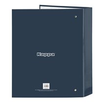 Carpeta Folio 4 Anillas 35Mm Lomo Ancho Kappa "Dark Navy"27 x 33 x 6 cm.