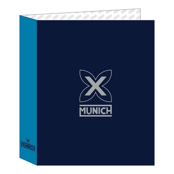 Carpeta Folio 4 Anillas 35Mm Lomo Ancho Munich "Nautic"27 x 33 x 6 cm.