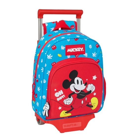 Mochila Con Carro 705 Mickey Mouse "Fantastic"28 x 34 x 10 cm.