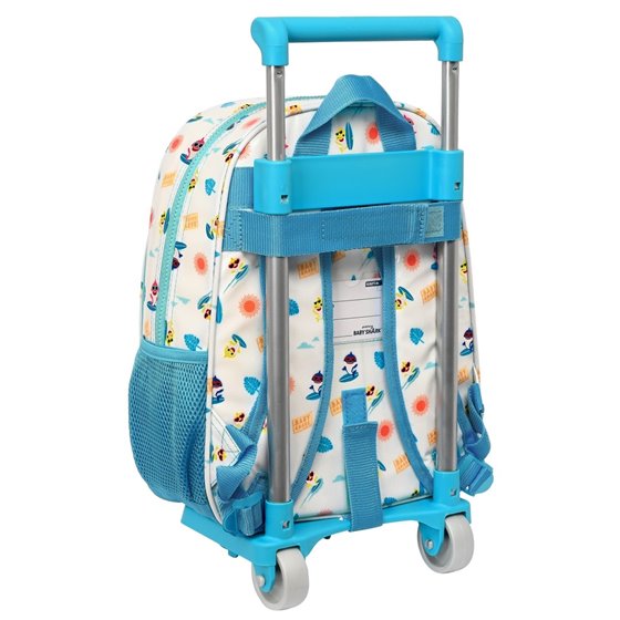 Mochila Mochila Con Carro 705 Baby Shark "Surfing"26 x 34 x 11 cm.