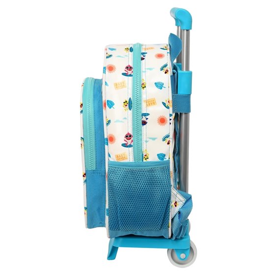 Mochila Mochila Con Carro 705 Baby Shark "Surfing"26 x 34 x 11 cm.