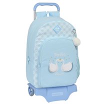 Mochila Con Carro 905 Glowlab "Cisnes"30 x 46 x 14 cm.