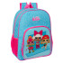 Mochila Adaptable A Carro Lol Surprise! "Divas"33 x 42 x 14 cm.