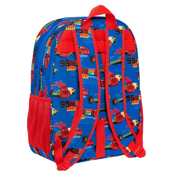 Mochila De 33 Cm Adaptable A Carro Cars "Race Ready"33 x 42 x 14 cm.