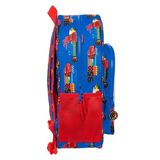 Mochila De 33 Cm Adaptable A Carro Cars "Race Ready"33 x 42 x 14 cm.