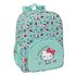 Mochila De 33 Cm Adaptable A Carro Hello Kitty "Sea Lovers"33 x 42 x 14 cm.