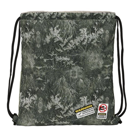 Saco Plano Jurassic World "Warning"35 x 40 cm.