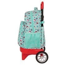 Mochila Grande Con Ruedas Compact Evolution Extraible Hello Kitty "Sea Lovers"33 x 45 x 22 cm.
