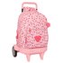 Mochila Grande Con Ruedas Compact Evolution Extraible Vmb "In Bloom"33 x 45 x 22 cm.